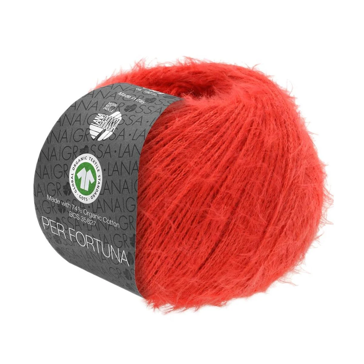 Lana Grossa - Per Fortuna GOTS 0002 rot