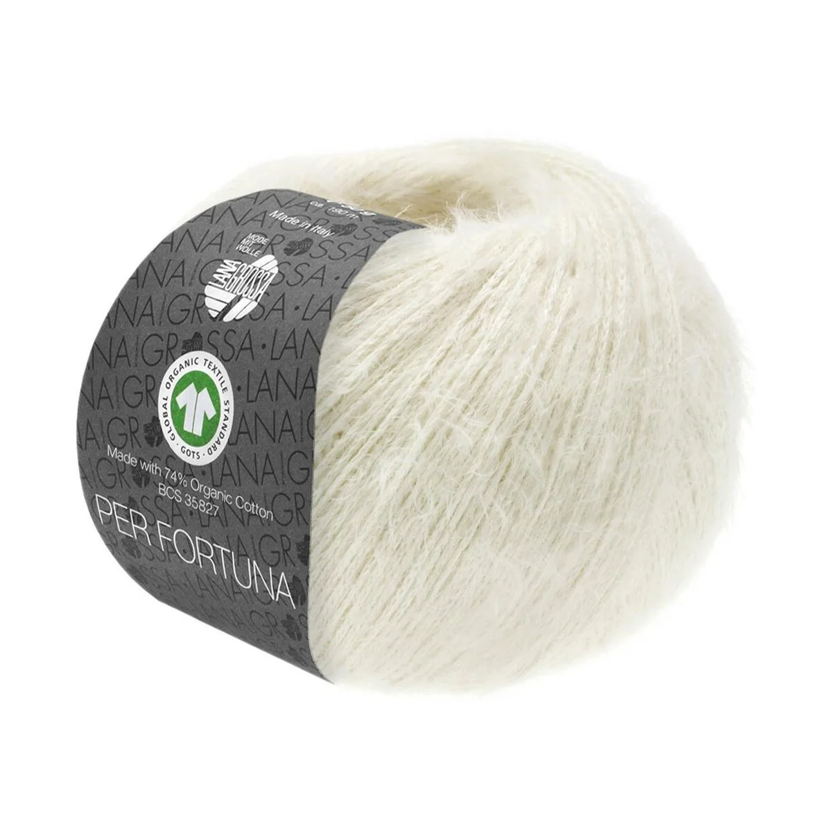 Lana Grossa - Per Fortuna GOTS 0008 ecru