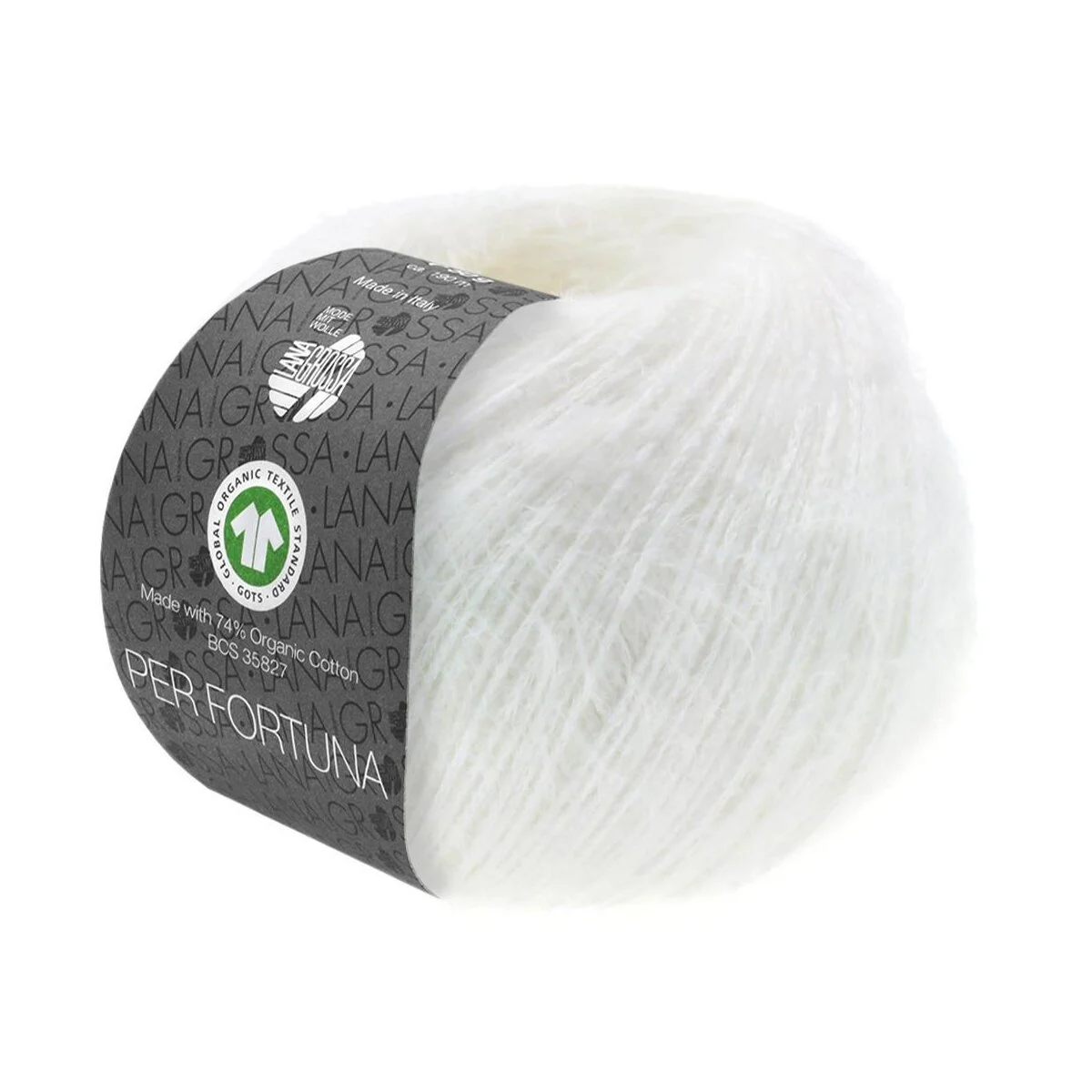 Lana Grossa - Per Fortuna GOTS 0009 weiß