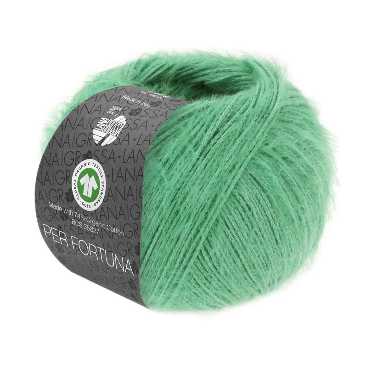 Lana Grossa - Per Fortuna GOTS 0042 helles smaragd