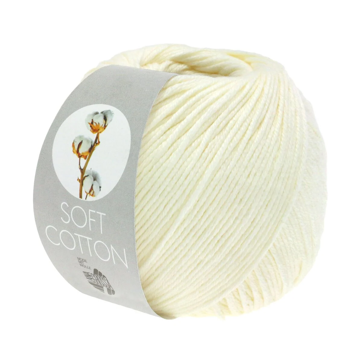 Lana Grossa - Soft Cotton 0002 ecru