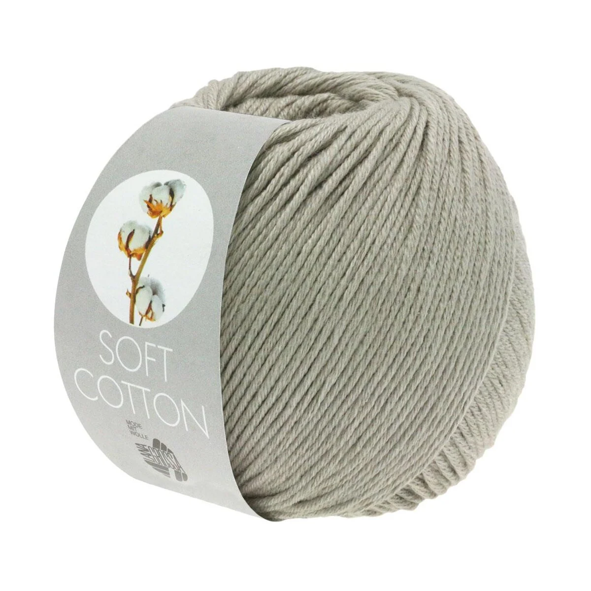 Lana Grossa - Soft Cotton 0004 grüngrau