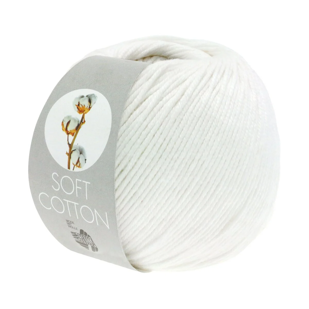 Lana Grossa - Soft Cotton 0010 weiß