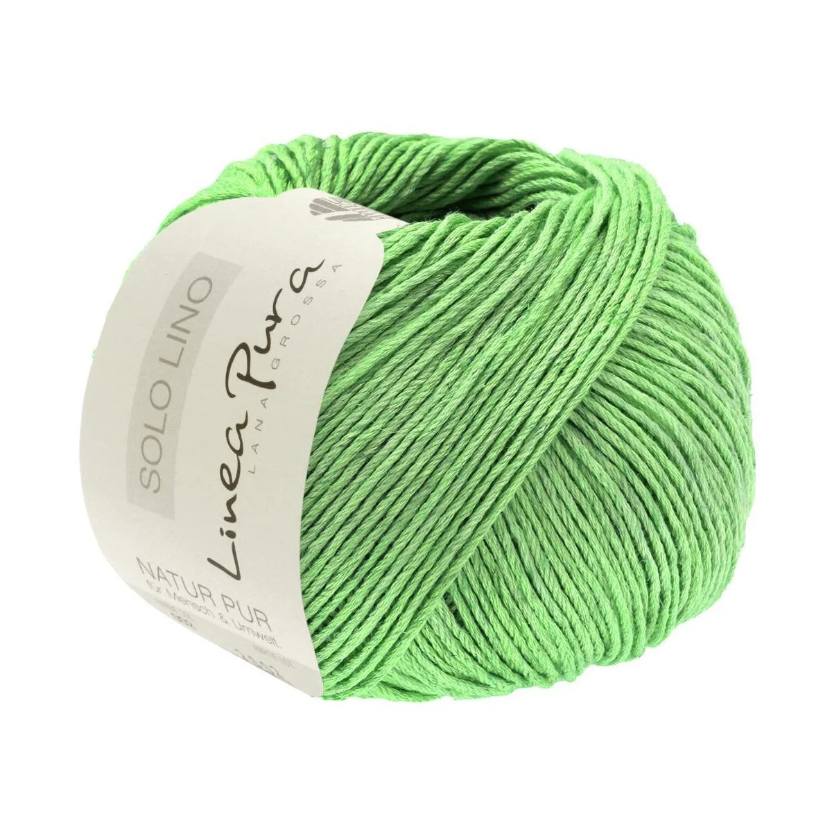 Lana Grossa - Solo Lino 0061 helles smaragdgrün