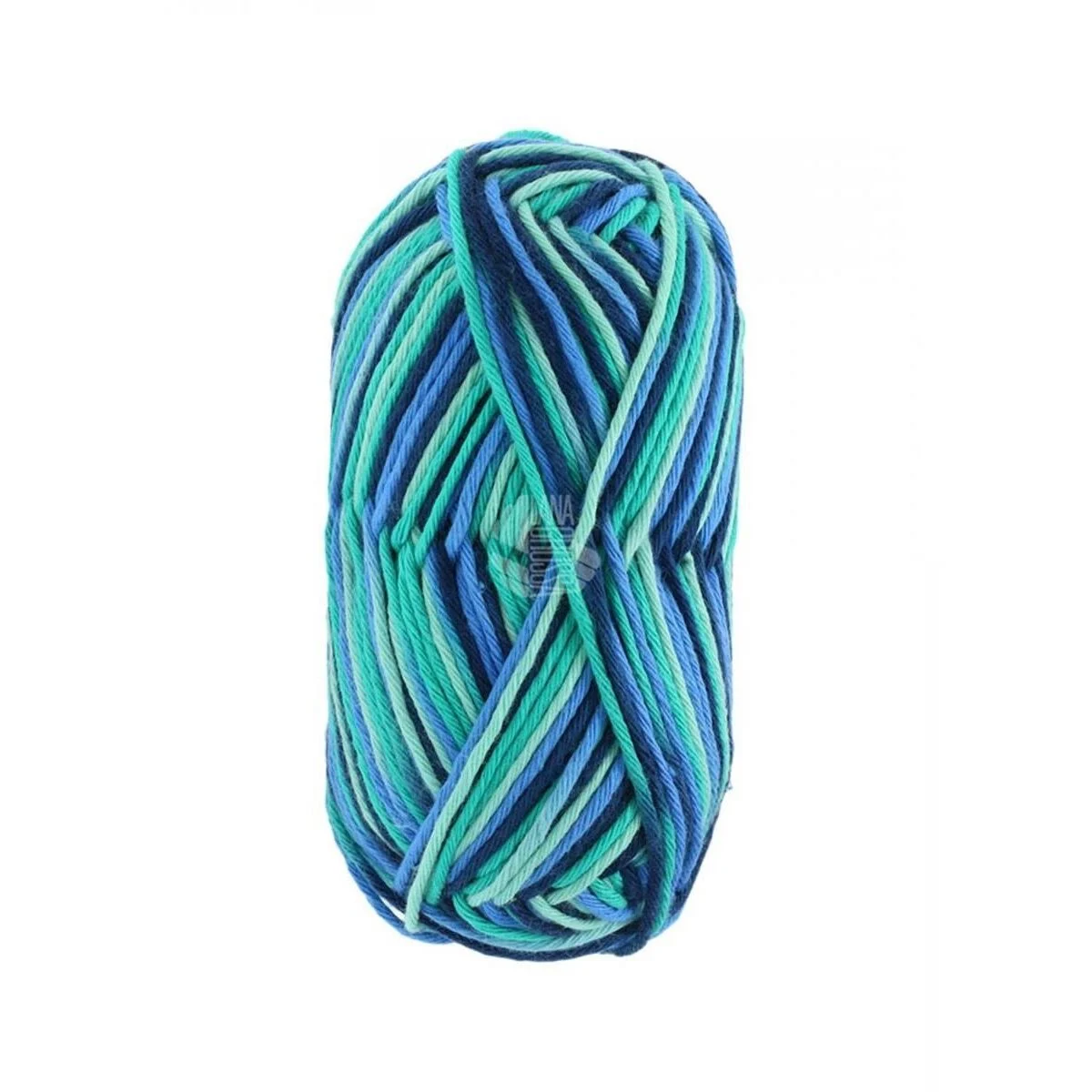 Lana Grossa - Star Print 0338 zartgrün jade himmelblau blau