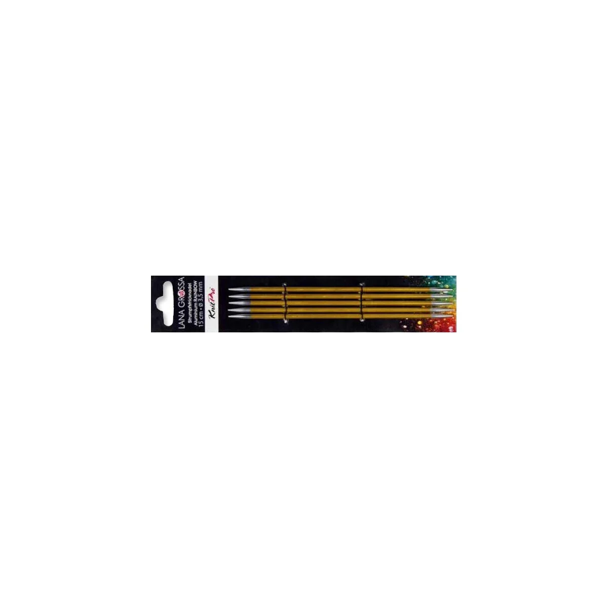 Lana Grossa - Strumpfstricknadel Rainbow 15cm 2.0mm