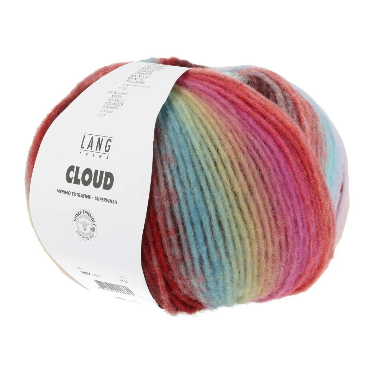 Lang Yarns - Cloud 0005 bordeaux grün blau