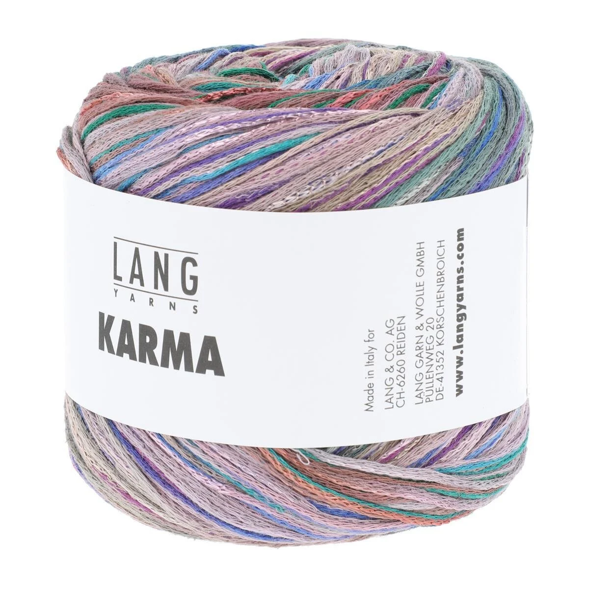 Lang Yarns - Karma 0012 violett dunkelgrün blau