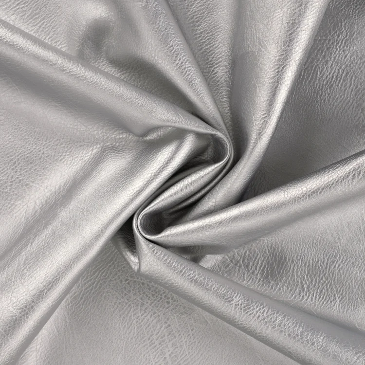 Lederimitat Vintage, silber