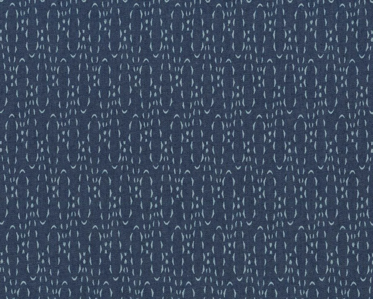 Leichter Jeansstoff DENIM LOOPS, Strichel-Schlaufen, dunkles jeansblau