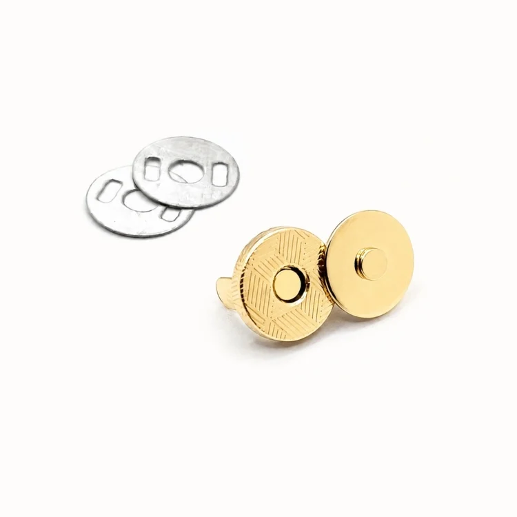 Magnetverschluss-Set 10 Stück, 10 mm, goldfarbig