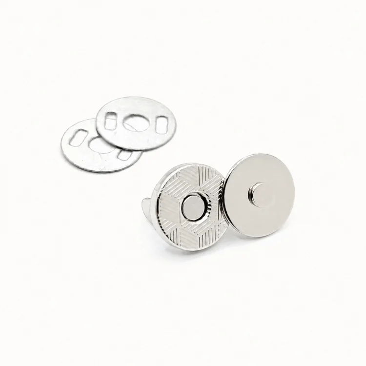 Magnetverschluss-Set 10 Stück, 10 mm, silberfarbig