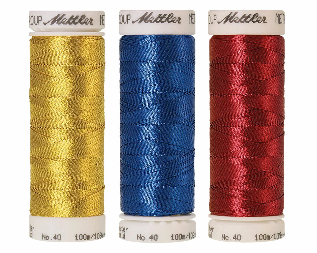 Maschinenstickgarn METALLIC uni No.40, Mettler