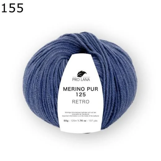 Merino Pur 125 retro - Pro Lana - hellblau (155)