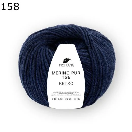Merino Pur 125 retro - Pro Lana - dunkelblau (158)