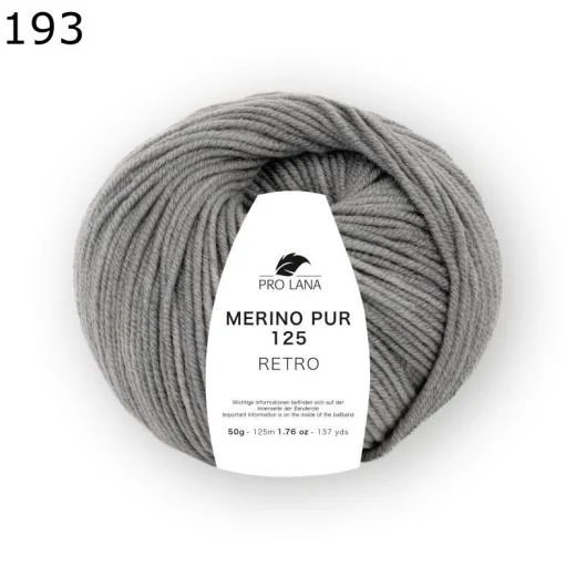 Merino Pur 125 retro - Pro Lana - hellgrau (193)