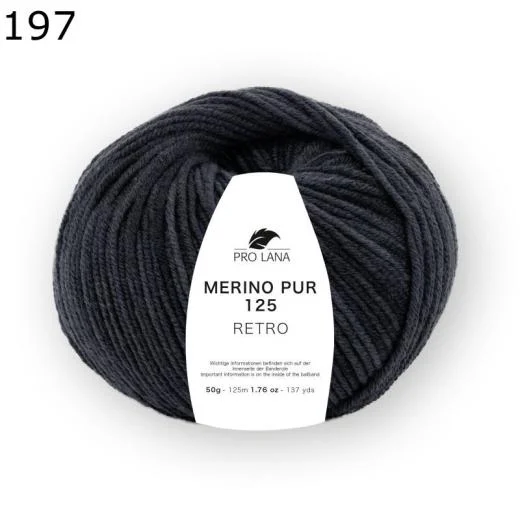Merino Pur 125 retro - Pro Lana - dunkelgrau (197)