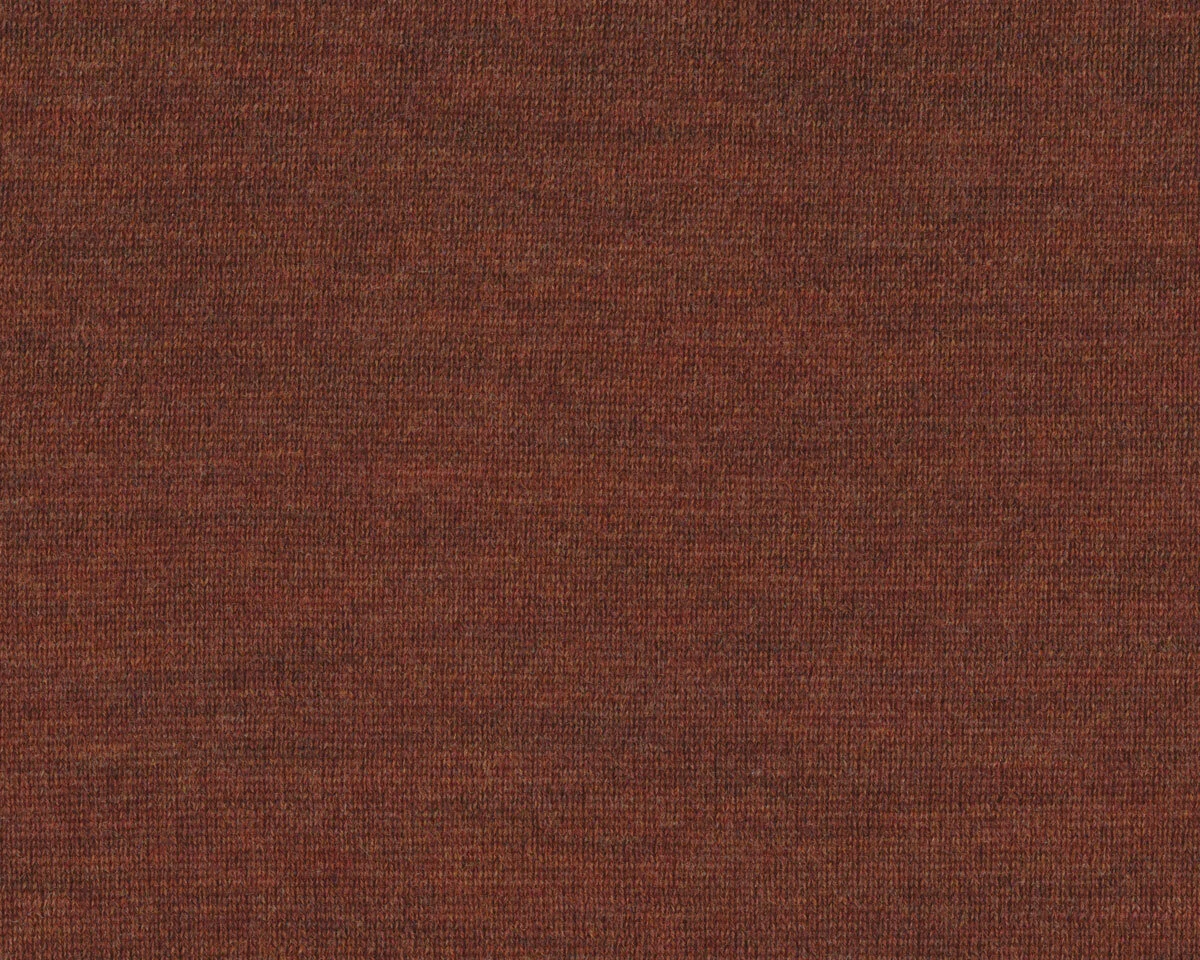 Merino-Wollstrickstoff aus feinsten Wollfäden, terracottabraun meliert, Toptex