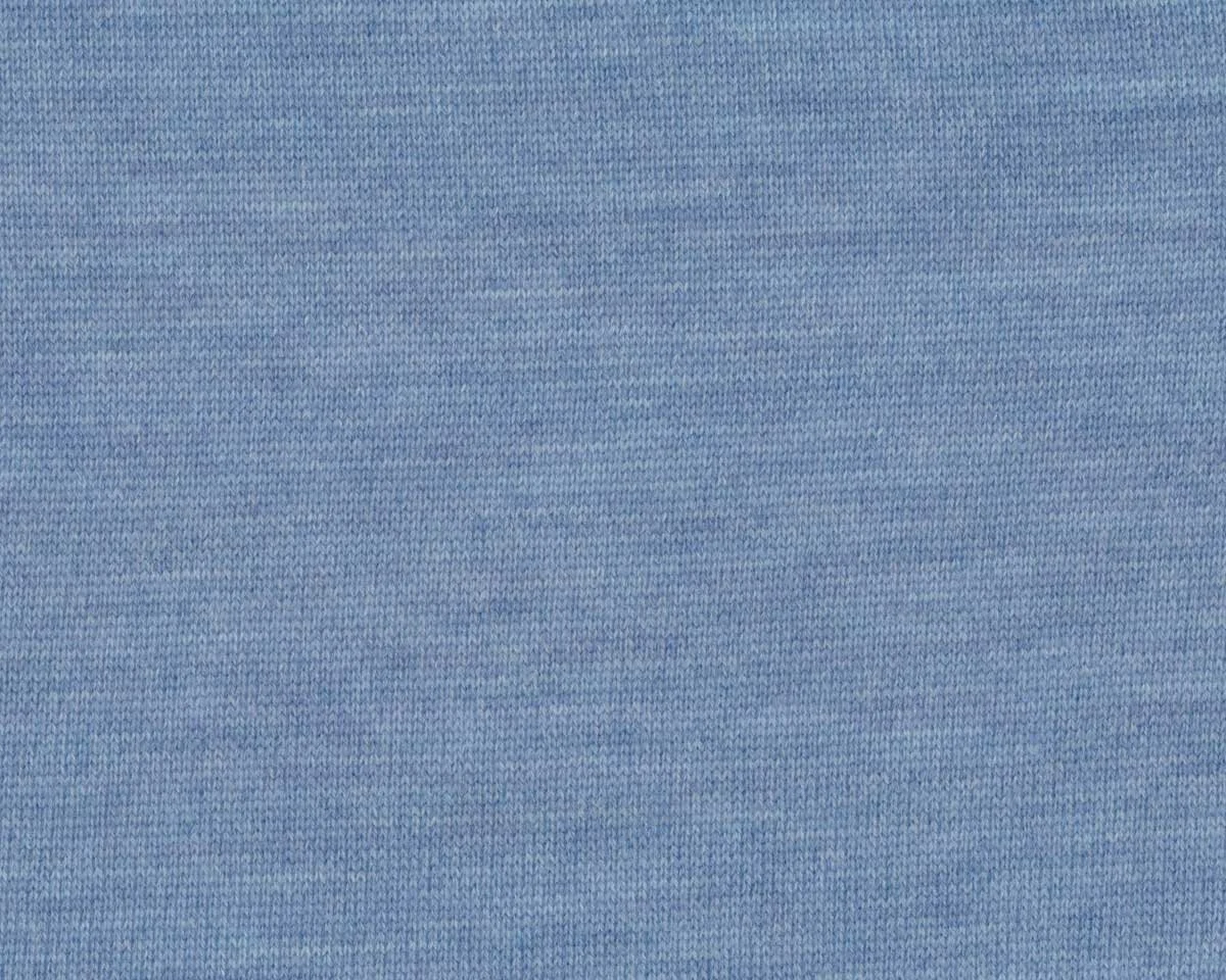 Merino-Wollstrickstoff MAGLIA, hellblau meliert, Hilco
