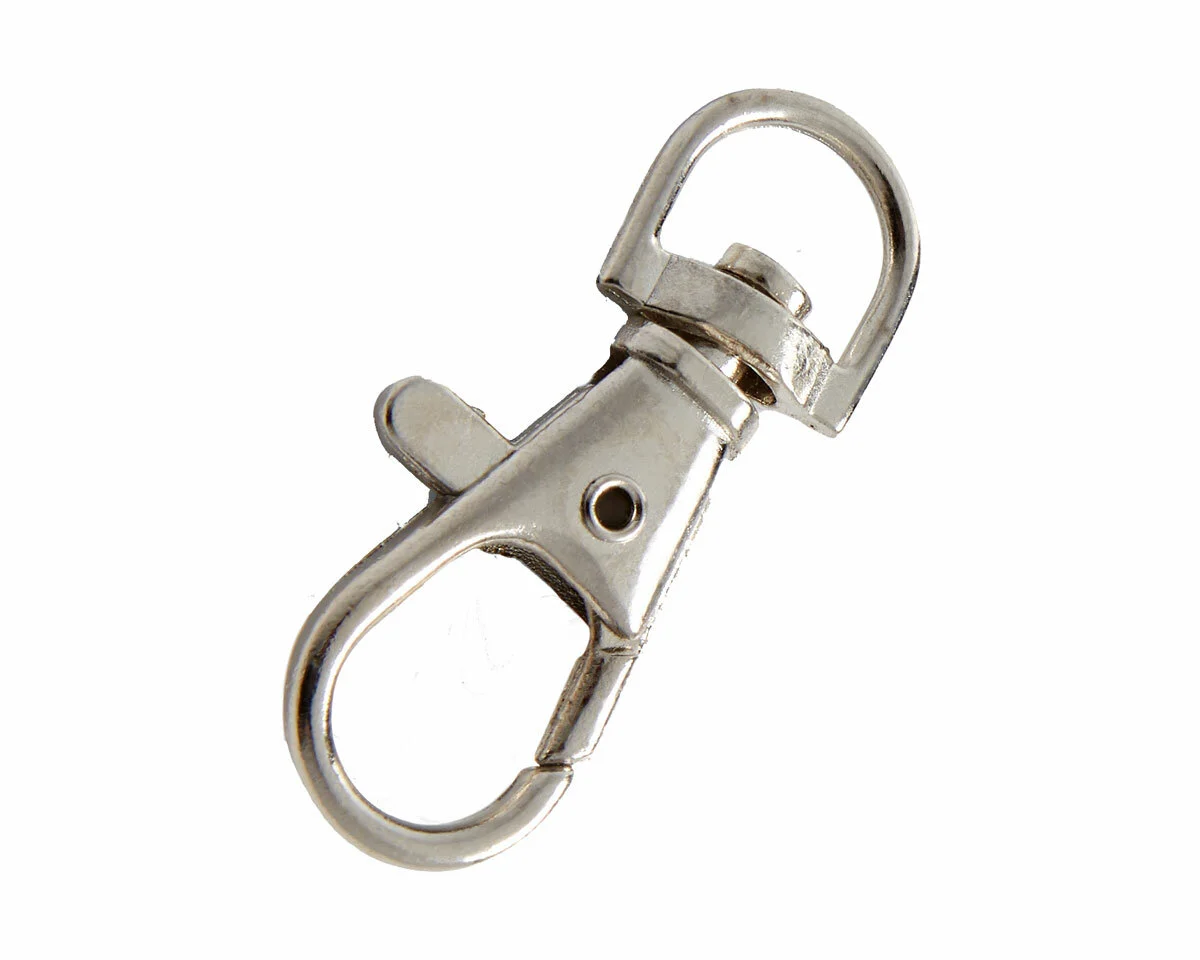 Metall-Karabinerhaken, 7 mm, silber, Prym