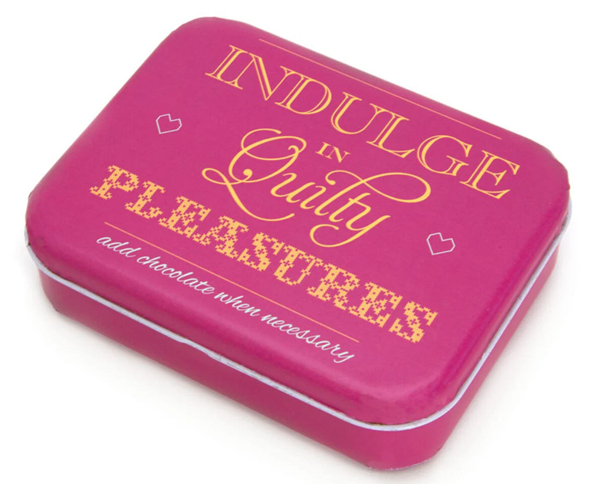 Metalldose MODA mit Spruch, 14,5 x 11,5 cm, Moda Fabrics