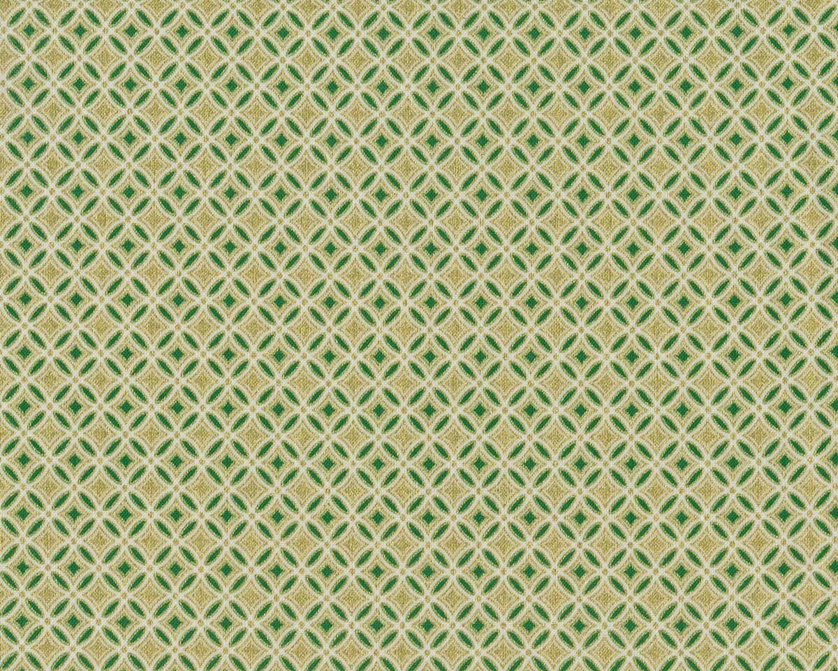 Metallic-Patchworkstoff HOLIDAY FLOURISH, Ornamente, dunkelgrün-gold, Robert Kaufman