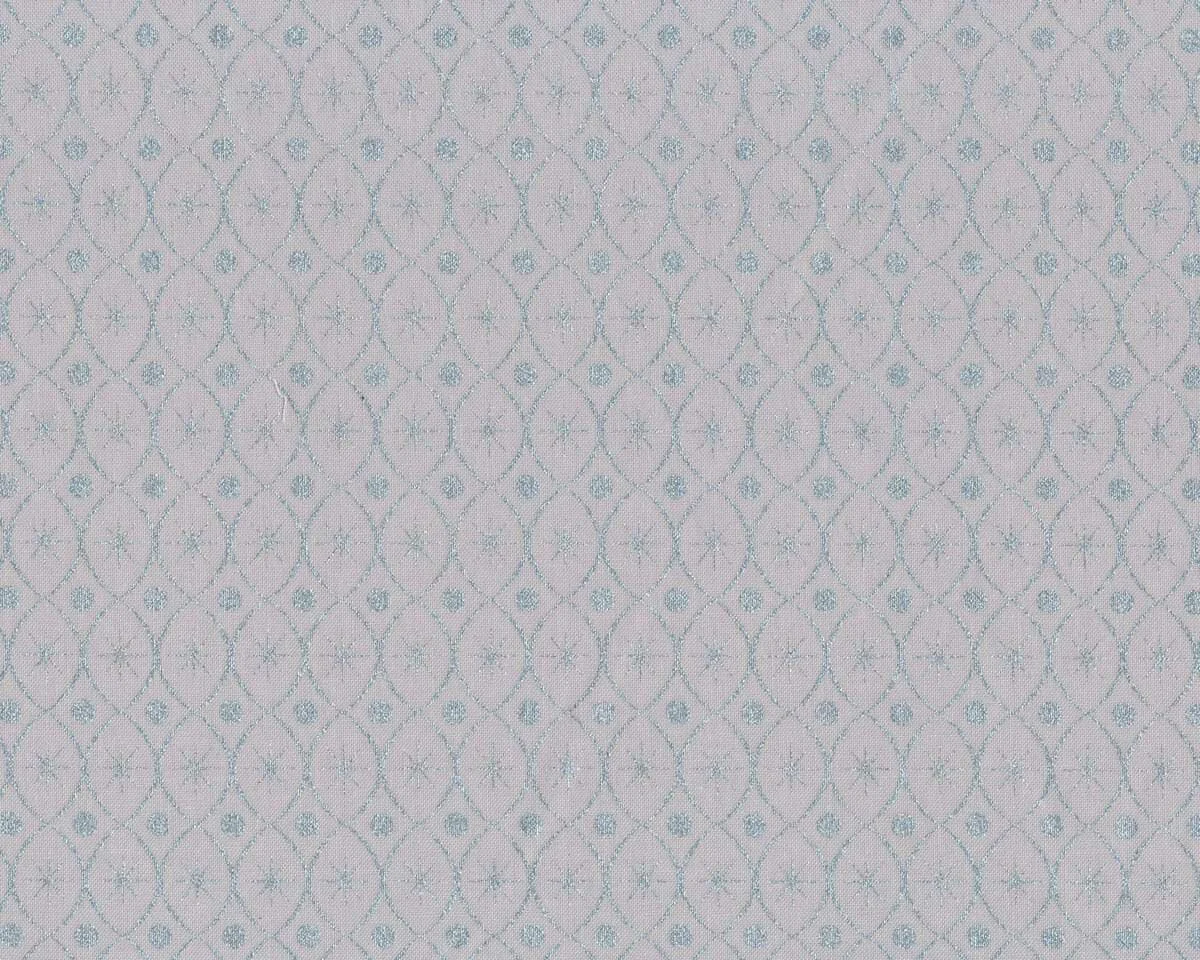 Metallic-Patchworkstoff HOLIDAY FLOURISH, Stern-Ornamente, hellgrau-silber, Robert Kaufman