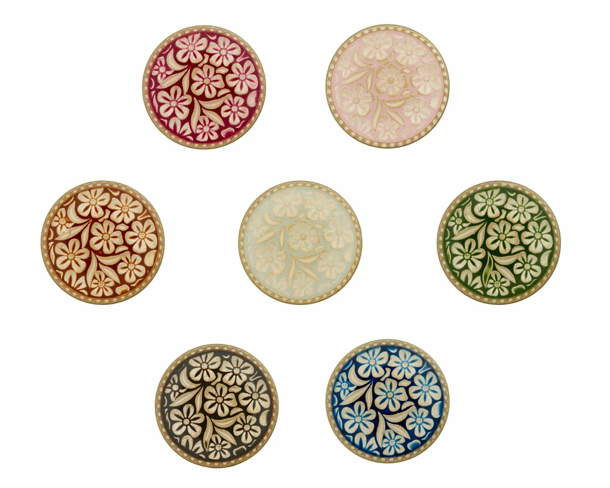 Metallknopf FLORA VITALIS, 23 mm, Union Knopf
