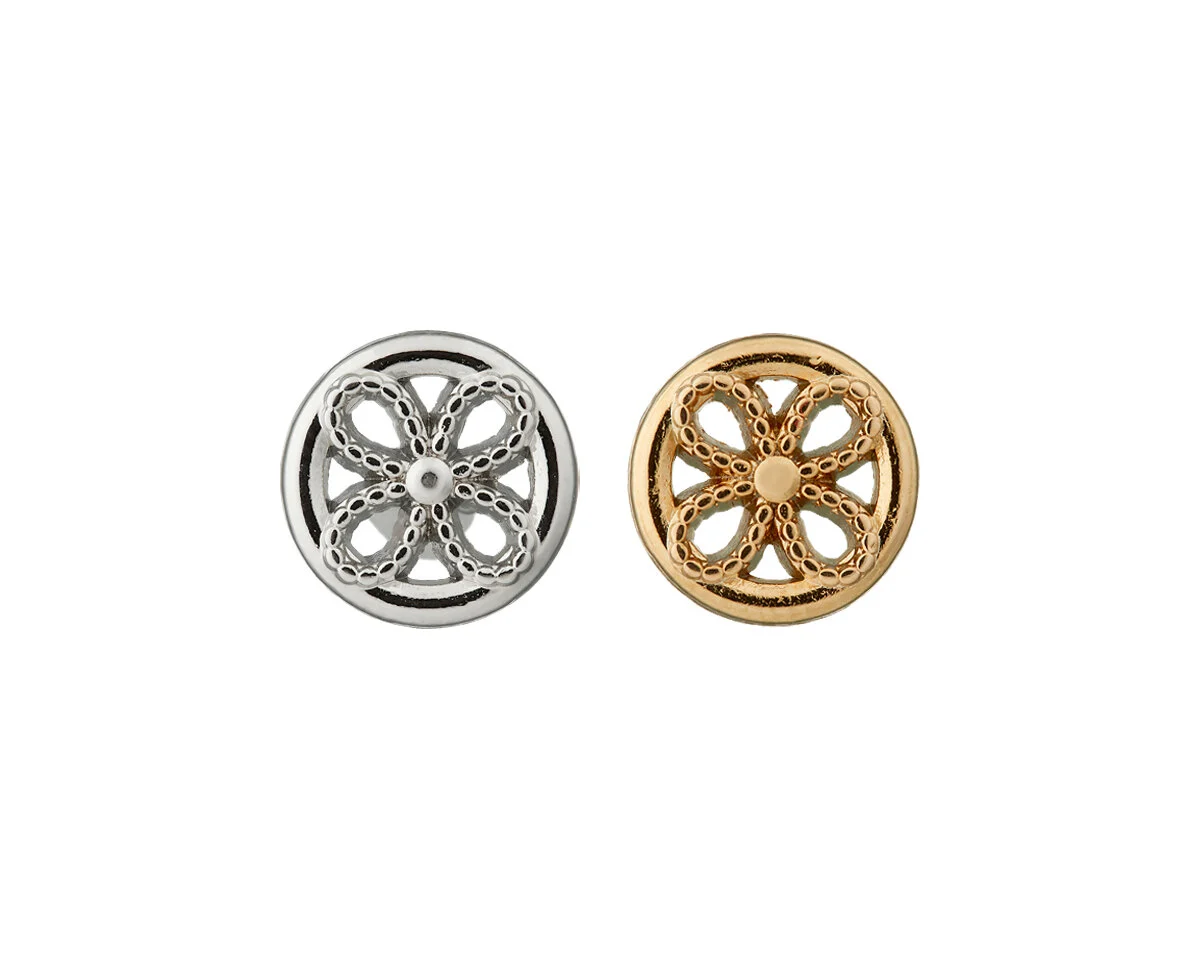 Metallknopf FLOWER, Union Knopf