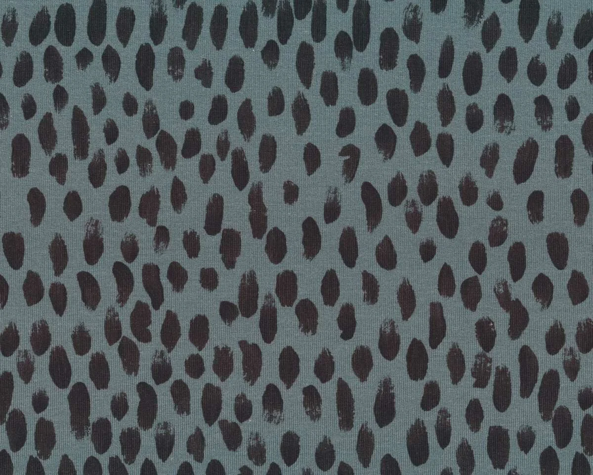 Modalsweat BRUSH, Farbtupfen, grau, Cherry Picking