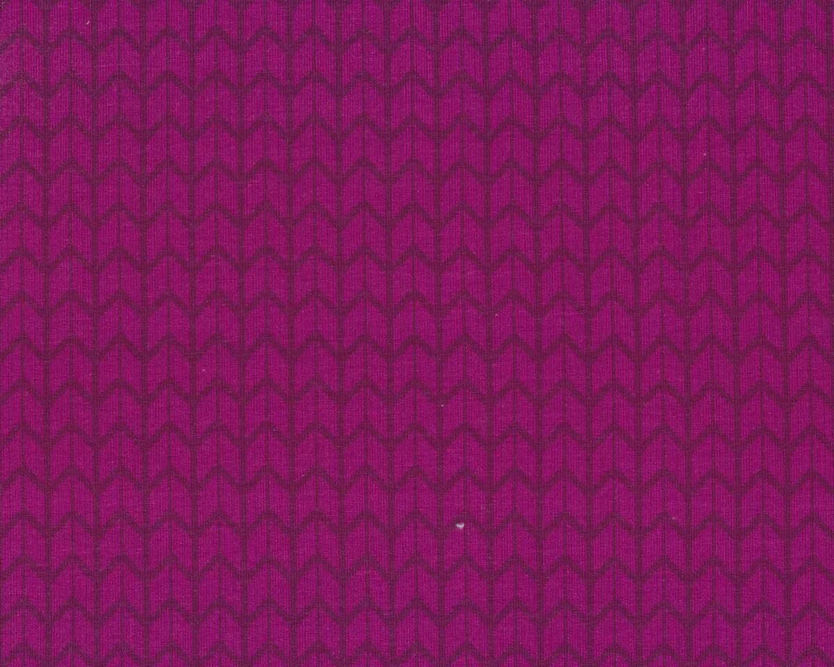 Modalsweat COZY SMALL KNIT, Strickmuster, dunkles fuchsia, Lycklig Design
