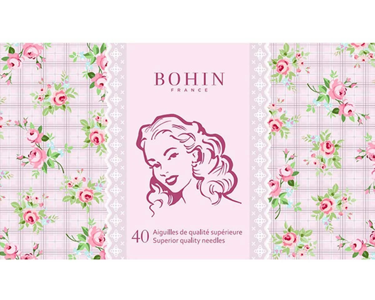 Nadelheft 185 years old MARLÈNE, 40 gemischte Nähnadeln, Bohin