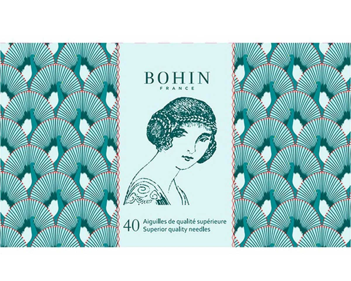 Nadelheft 185 years old SOLANGE, 40 gemischte Nähnadeln, Bohin