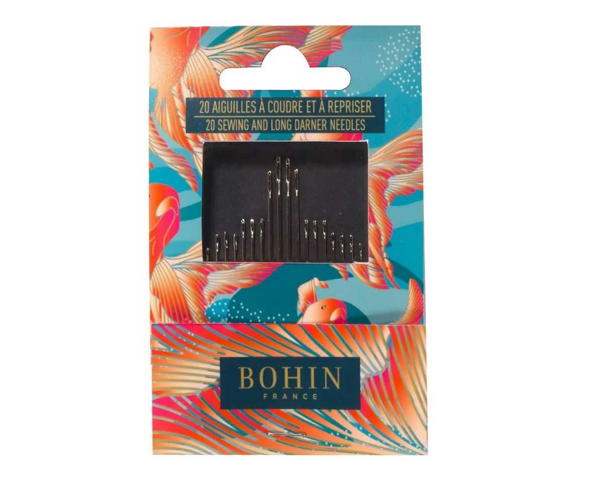 Nadelheft MARINE RED FISH, Sewing & Darner, 20 Nähnadeln, Bohin