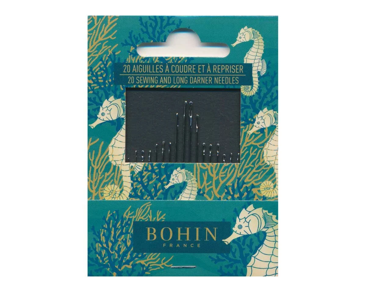 Nadelheft MARINE SEA HORSE, Sewing & Darner, 20 Nähnadeln, Bohin
