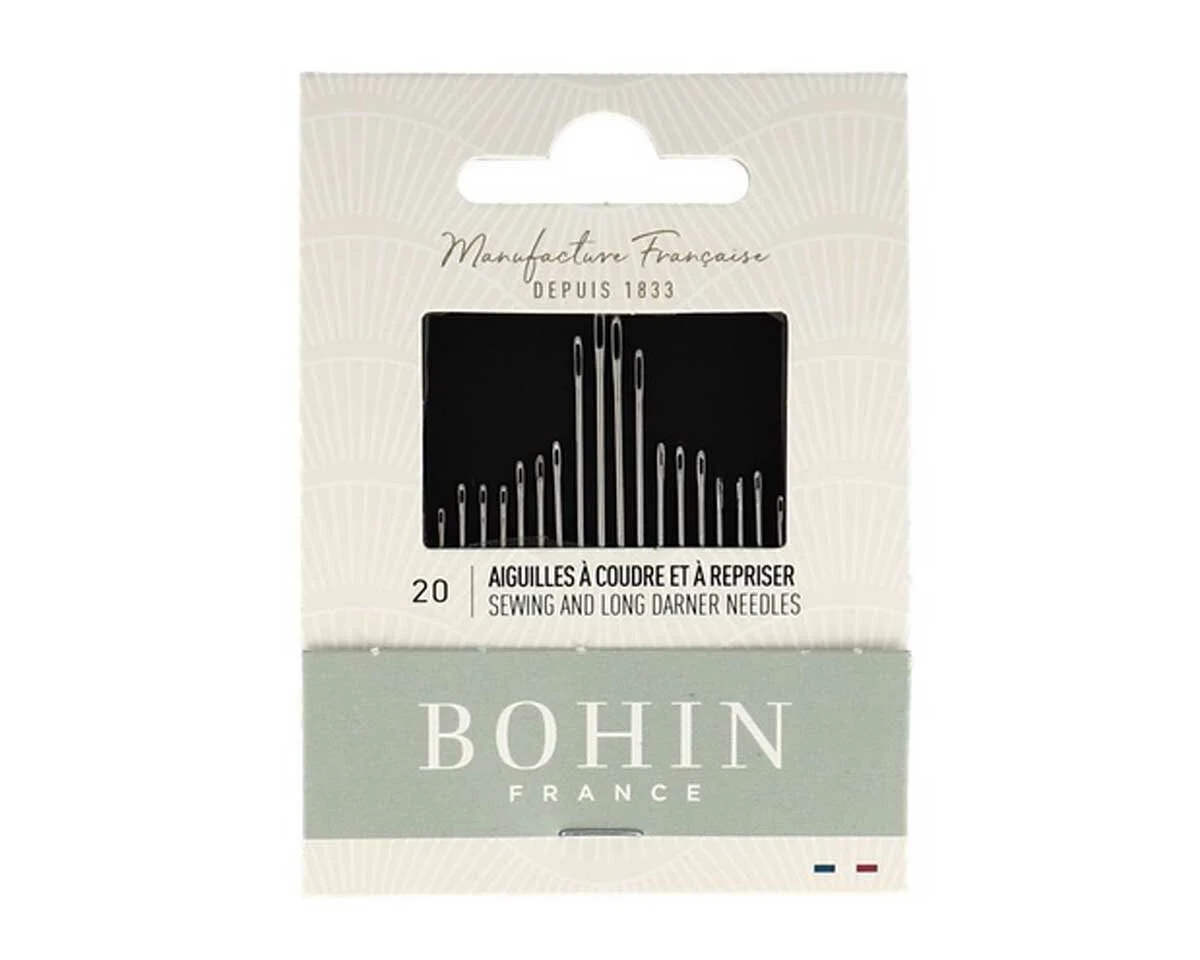 Nadelheft SEWING & LONG DARNER, 20 Nähnadeln, Bohin