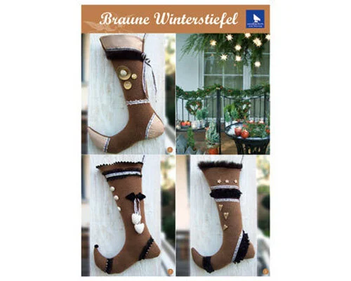 Nähanleitung BRAUNE WINTERSTIEFEL, acufactum