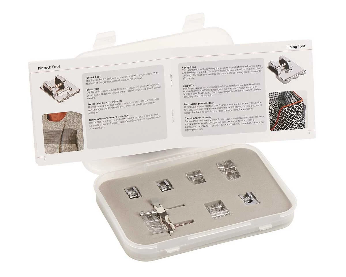 Nähfuß-Set DECORATION für b37 & b38, 7 Nähfüße, bernette