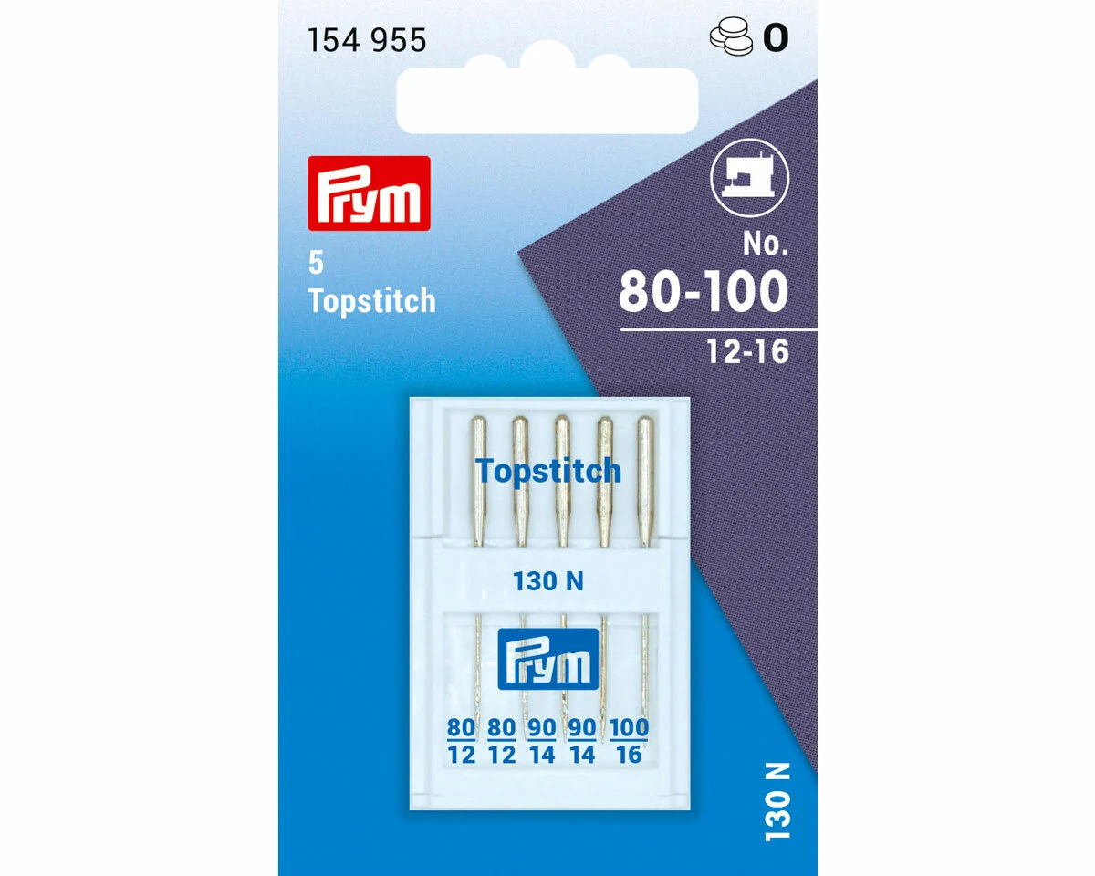 Nähmaschinennadeln TOPSTITCH, Stärke 80-100, Prym