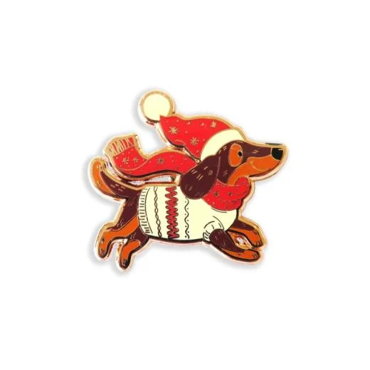Needle Minder - Santa Dachshund