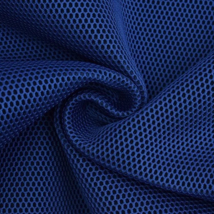 Netzstoff 3D mit Geweberücken, royalblau
