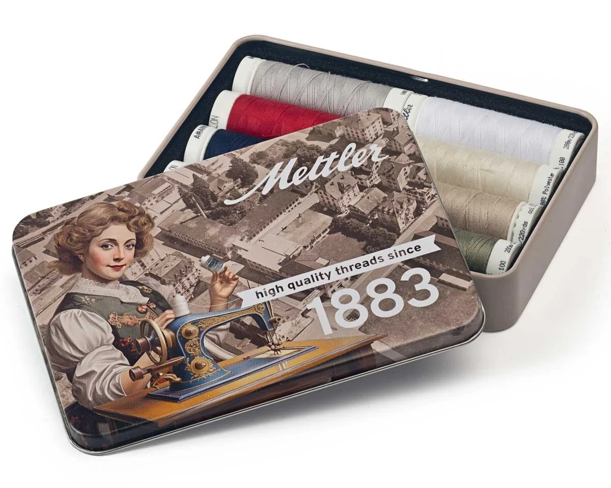 Nostalgie-Blechdose SERALON, 8 Farben, Mettler