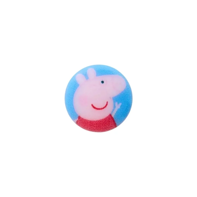Ösenknopf Peppa Wutz, 15 cm, hellblau