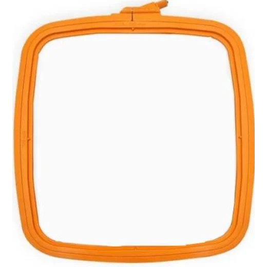 Nurge rechteckiger Kunststoffstickrahmen - 14,5x16,5 cm - Orange