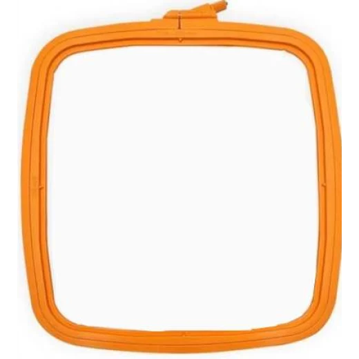 Nurge rechteckiger Kunststoffstickrahmen - 25x28 cm - Orange