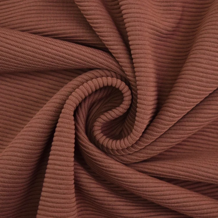 Ottoman Jersey uni, rotbraun