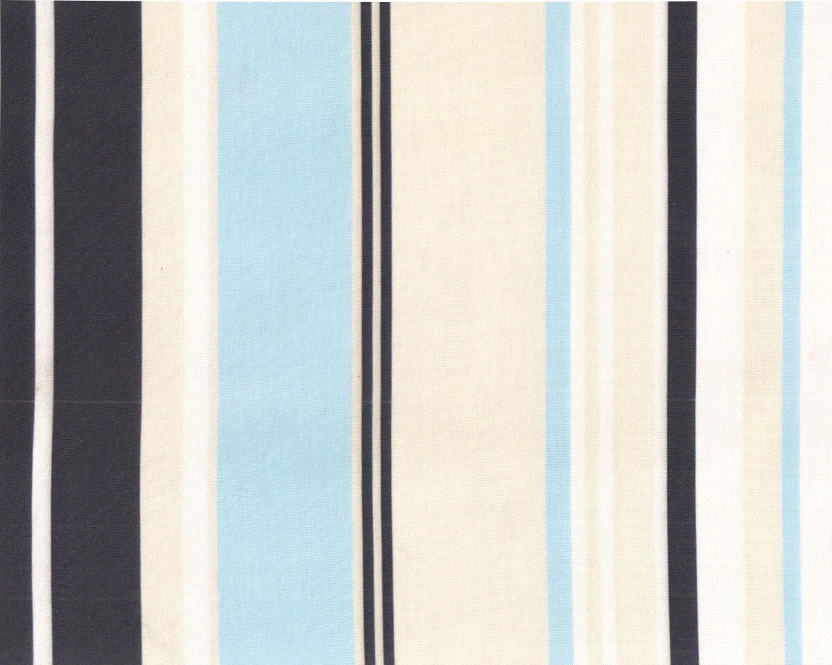 Outdoor-Dekostoff aus dralon® VITORIA, teflonbeschichtet, Blockstreifen, 2,80 m breit, blau