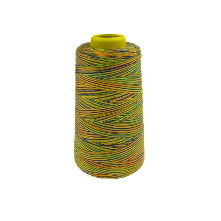 Overlockgarn Rainbow, 2700 m - gelb/orange/blau