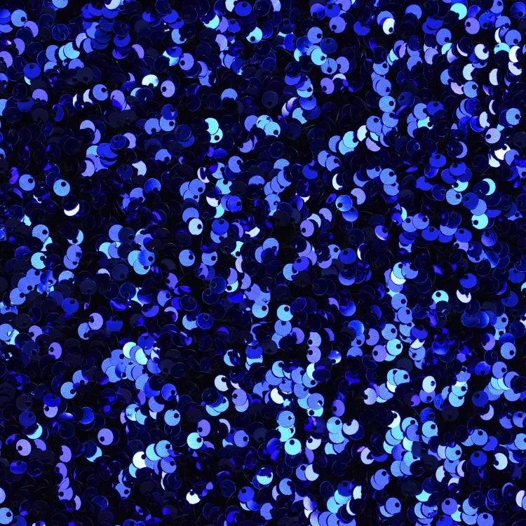 Pailletten Samt, royalblau