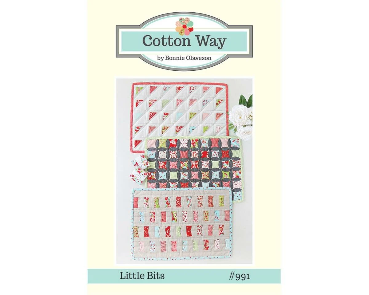 Patchwork-Anleitung LITTLE BITS, Tischsets, Moda Fabrics